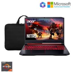 Acer Nitro 5 Gamer / Ryzen 7 / 16GB RAM / NVIDIA 1650 / 256GB SSD / 15.6 FHD 144 Hz / Windows 11 Pro